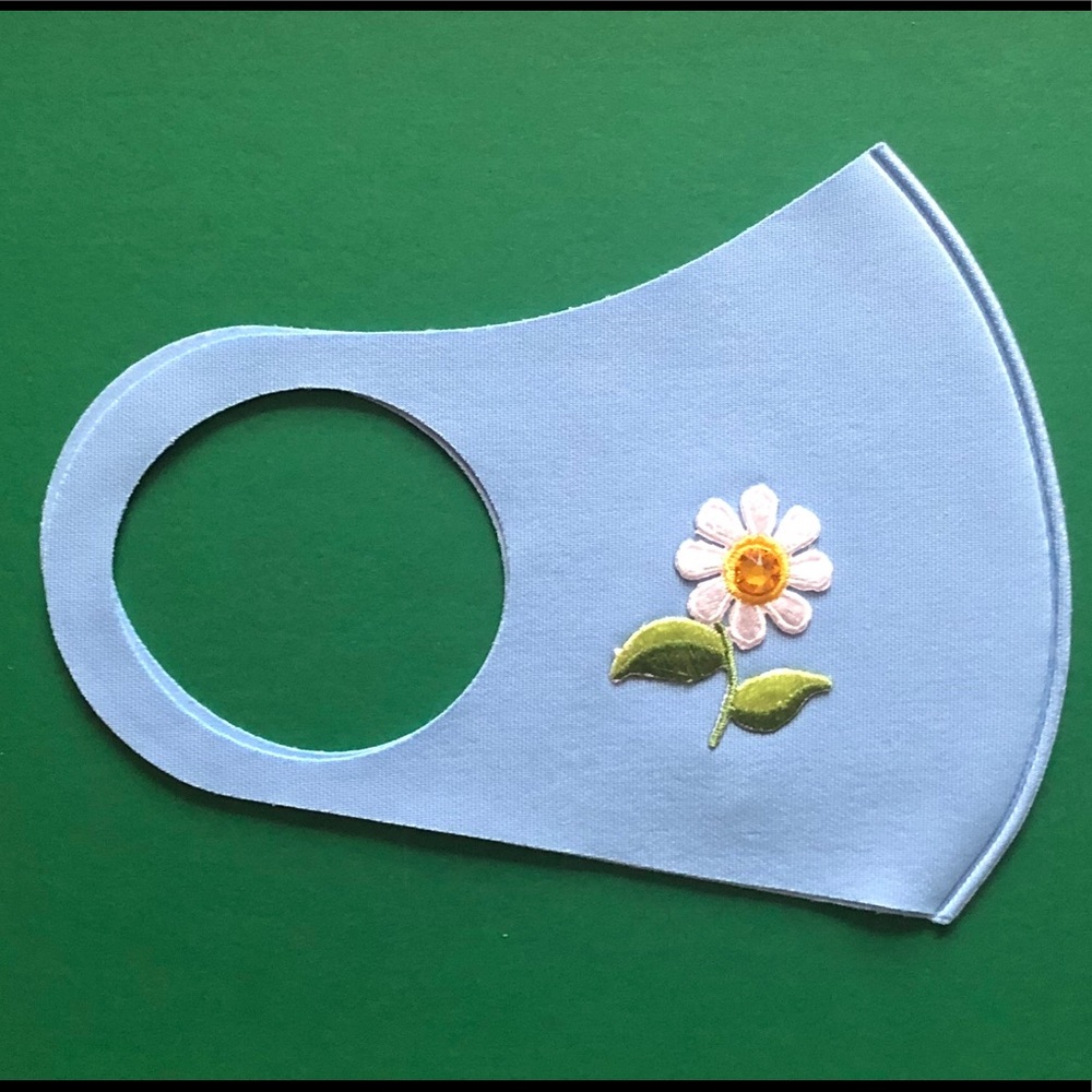 Luxury Face mask women’s hand made blue new